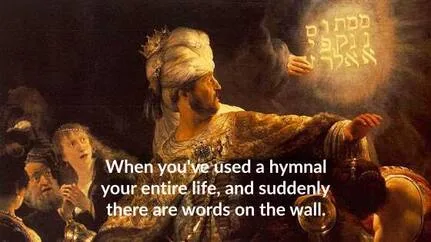 An open hymnal